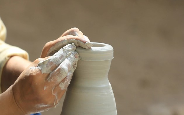 potter and clay blank